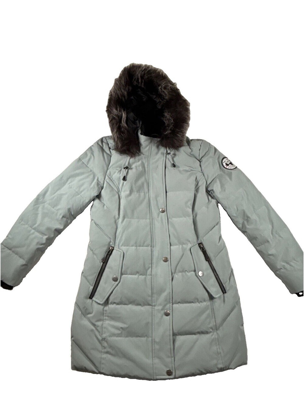 Arctic Expedition Coat Down Filled With Hood Wmns Wintermint-Sz XS/TP PRE Owned